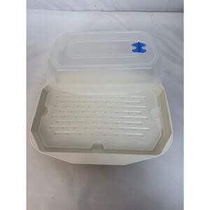 Nordic Ware Microwave Vegetable Seafood Steamer Vented With Lid 3 pc.